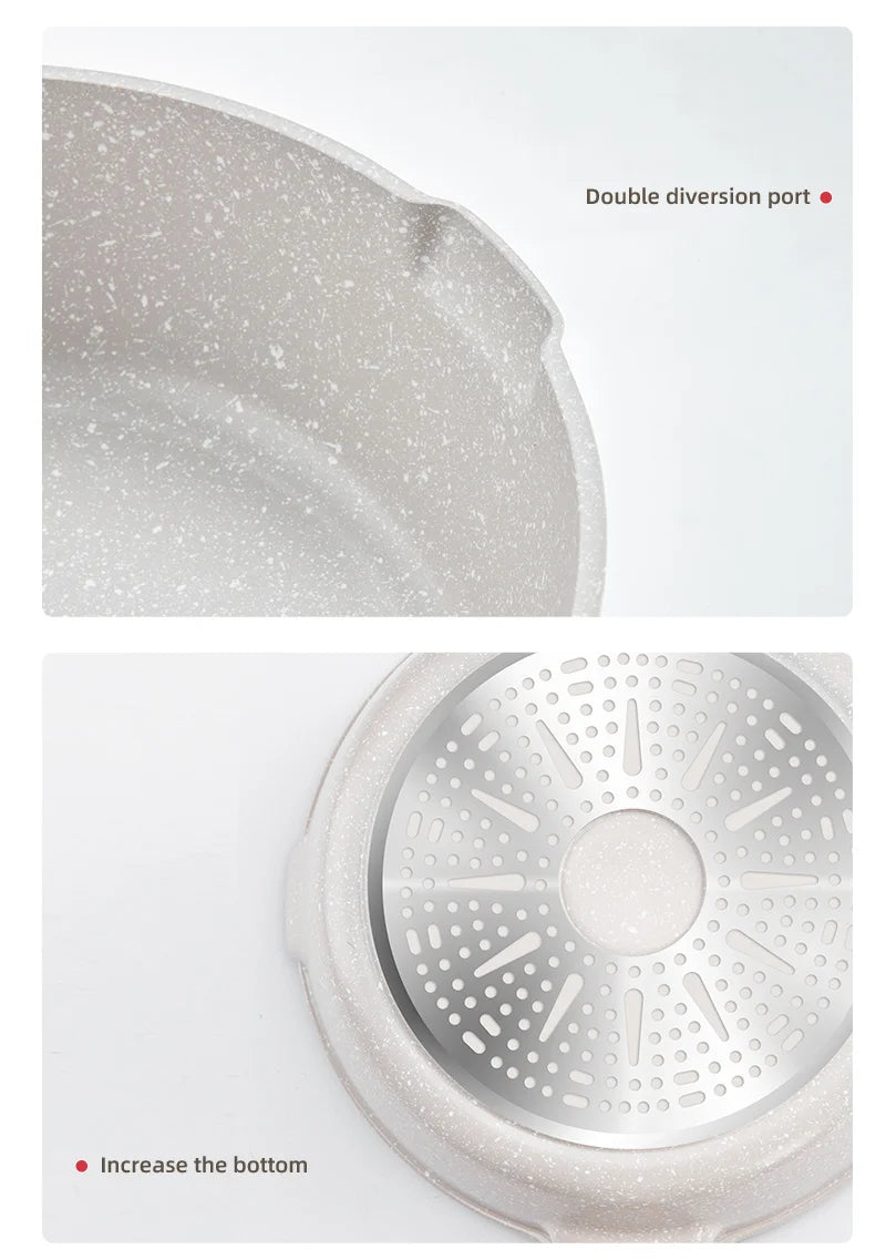 GIANXI Nonstick Pan Multifunctional Aluminum Alloy Coated With Medical Stone Wok Steak Egg Pancake Pot Set Kitchen Utensils