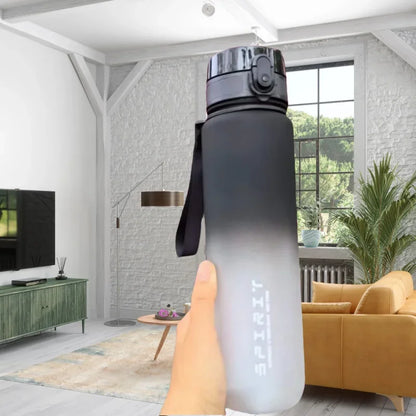 500ML/650ML/1000ML Large Capacity Sports Bottle Motivational Leak Proof Portable Reusable Plastic Cups Outdoor Travel Gym Jugs by Sama Homes - Sustainable Living (View 9)
