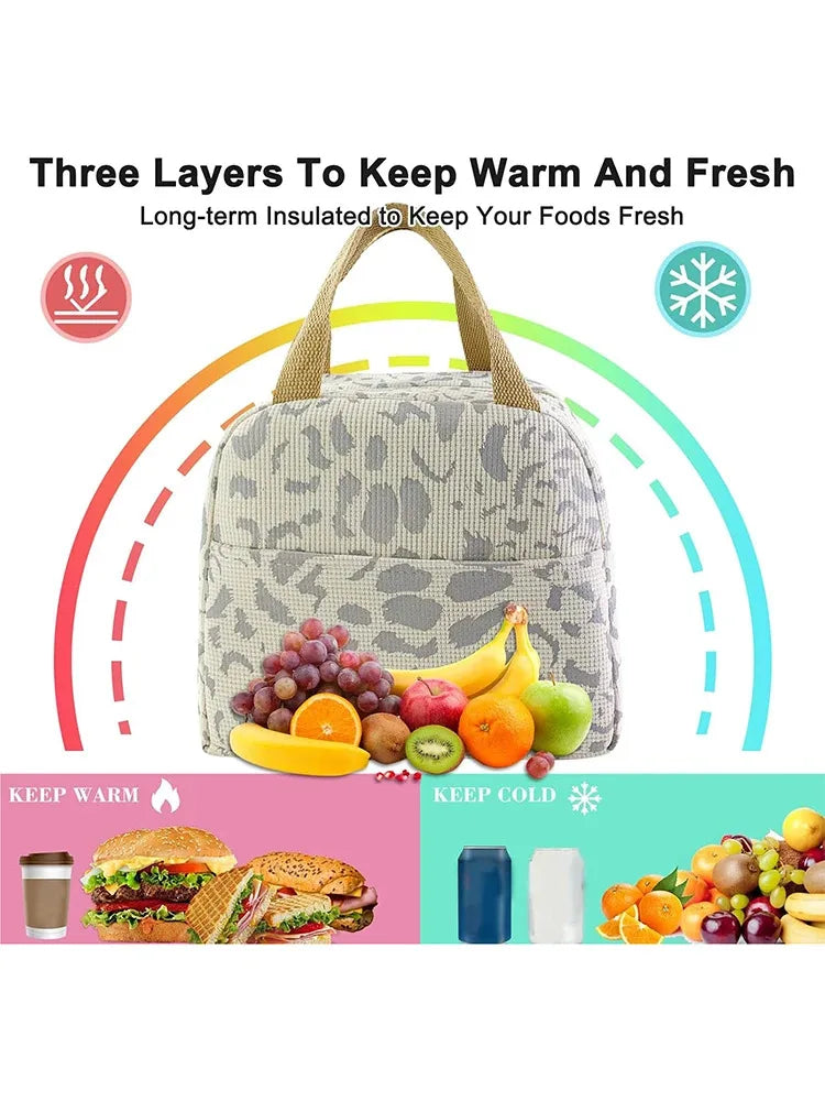 1 Pack of Ink Pattern Insulation Bag, Bento Bag, Lunch Box Bag, Outdoor Travel Ice Pack, Picnic Bag, Lunch Bag – Image 14 - Image 15