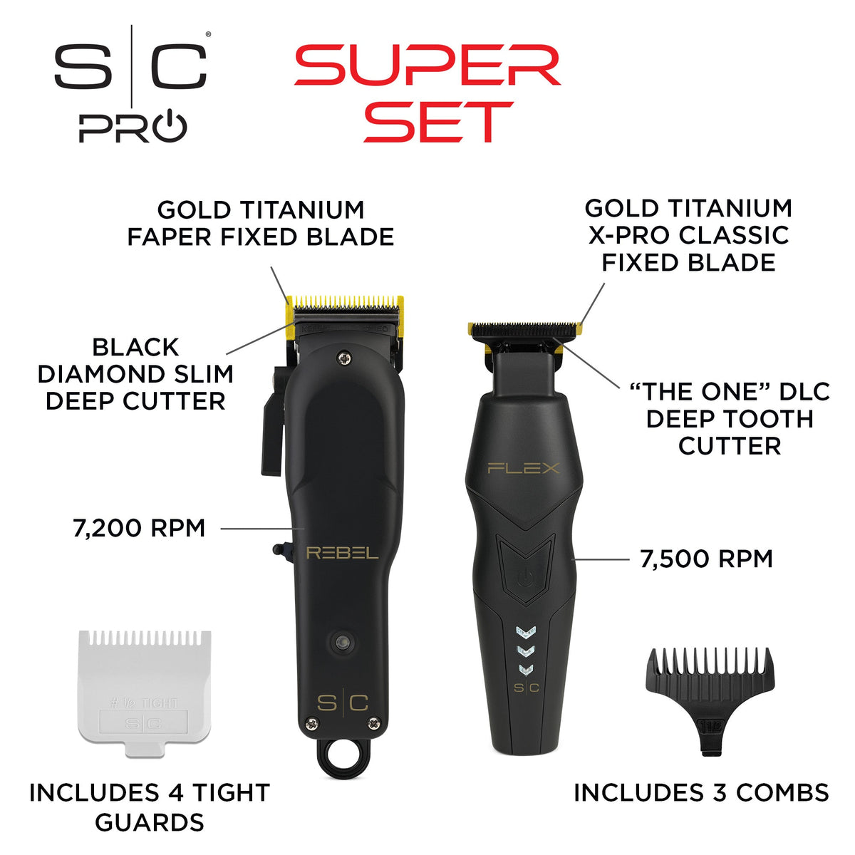 S|C Rebel Clipper + Flex Trimmer Super Set by StyleCraft - Sustainable Living (View 8)