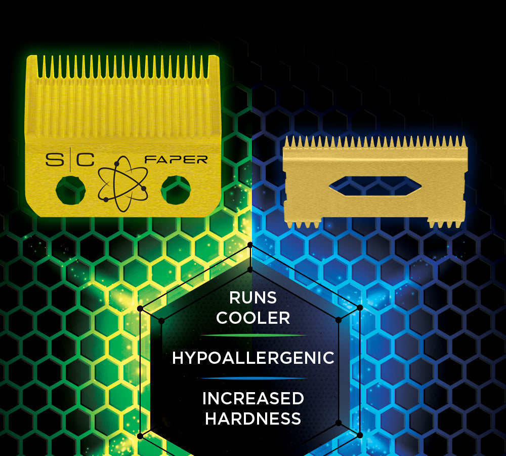 Stylecraft Fixed Gold Titanium Faper Blade with Gold Titanium Slim Deep Cutter by StyleCraft - Sustainable Living (View 6)