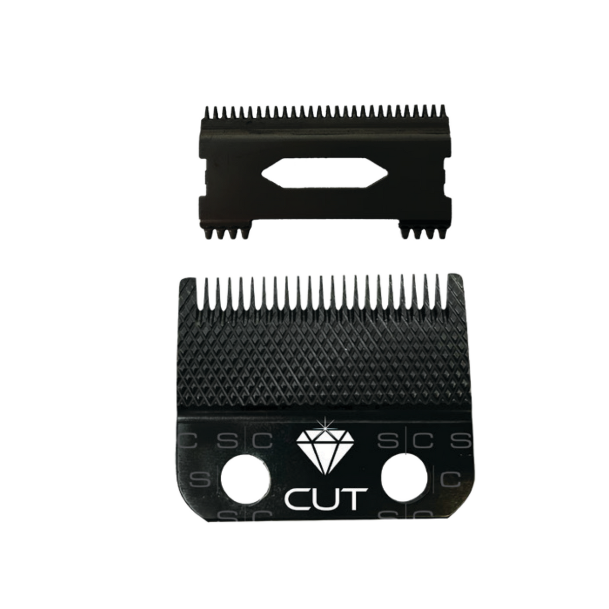 S|C Fixed Clipper Black Diamond Fade Blade with Black Diamond Shallow 2.0 Tooth Cutter by StyleCraft - Sustainable Living
