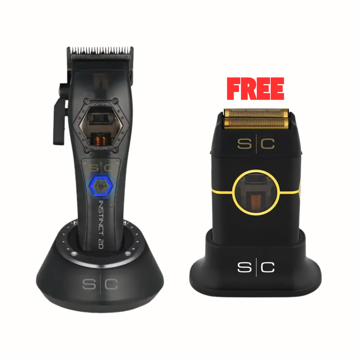 S|C Instinct IN2 Vector Motor Cordless Clipper - Metal Edition