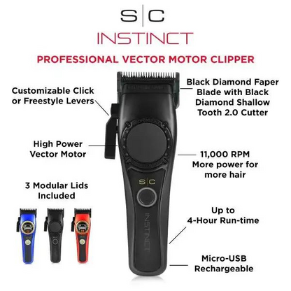 S|C Instinct IN2 Vector Motor Cordless Clipper by StyleCraft - Sustainable Living (View 5)