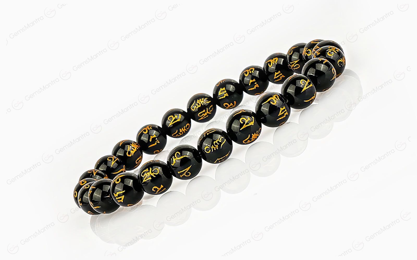 Original Black Om Mani Bracelet with Certificate - Image 2