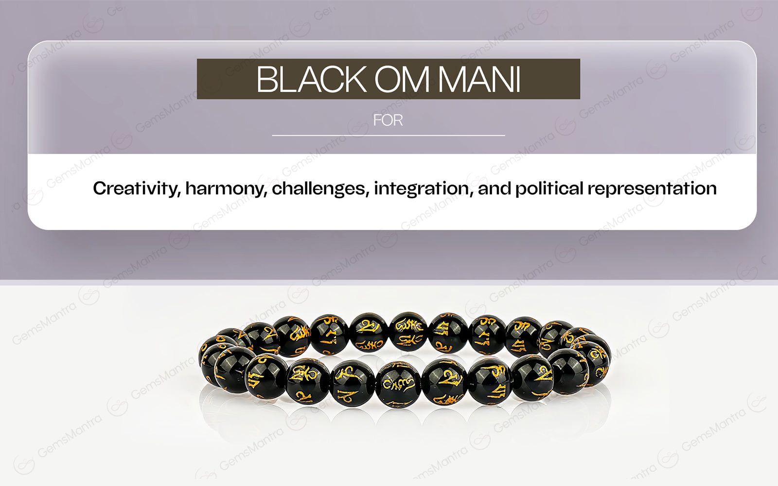 Original Black Om Mani Bracelet with Certificate - Image 4