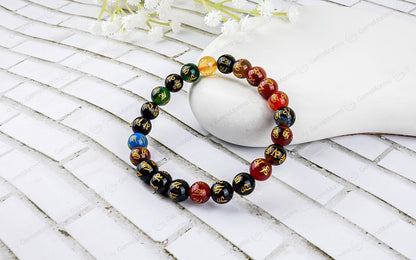 Original Multi Om Mani Bracelet  with Certificate by SAMAHealing - Sustainable Living