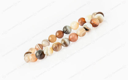 Original Botswana Agate Bracelet with Certificate by SAMAHealing - Sustainable Living (View 2)