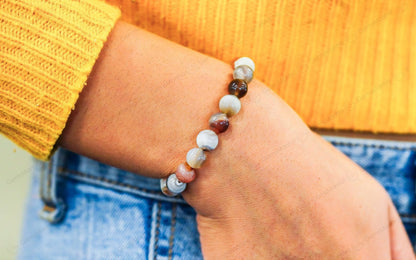 Original Botswana Agate Bracelet with Certificate by SAMAHealing - Sustainable Living (View 3)