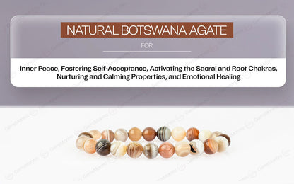 Original Botswana Agate Bracelet with Certificate by SAMAHealing - Sustainable Living (View 5)