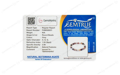 Original Botswana Agate Bracelet with Certificate by SAMAHealing - Sustainable Living (View 4)