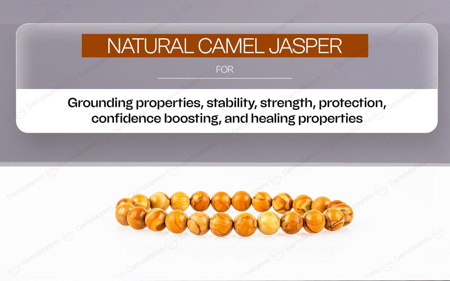 Original Camel Jasper Bracelet with Certificate
