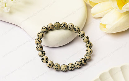 Dalmatian Jasper Bracelet by SAMAHealing - Sustainable Living