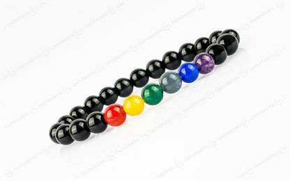 Original 7 Chakra Agate Bracelet with Certificate by SAMAHealing - Sustainable Living (View 2)