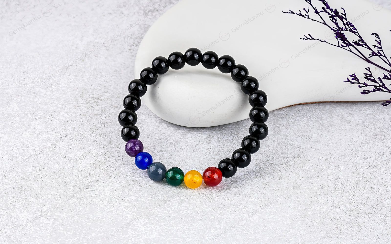 Original 7 Chakra Agate Bracelet with Certificate - Eco-friendly - Sama Homes