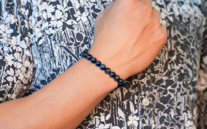 Blue Tiger Eye Bracelet by SAMAHealing - Sustainable Living (View 3)