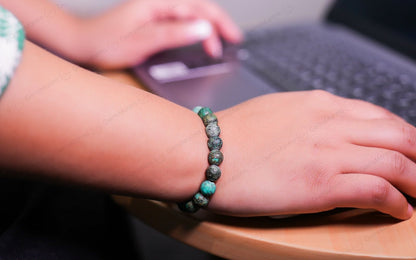 Original African Turquoise Bracelet with Certificate by SAMAHealing - Sustainable Living (View 3)