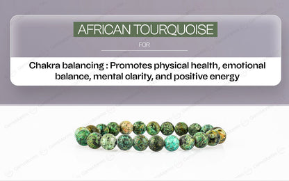Original African Turquoise Bracelet with Certificate by SAMAHealing - Sustainable Living (View 5)