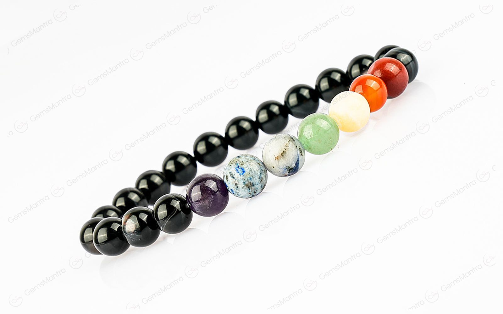 Original 7 Chakra Onyx Bracelet with Certificate - Image 2