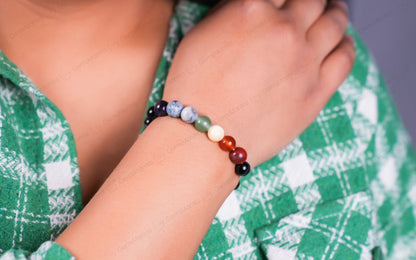 Original 7 Chakra Onyx Bracelet with Certificate by SAMAHealing - Sustainable Living (View 3)