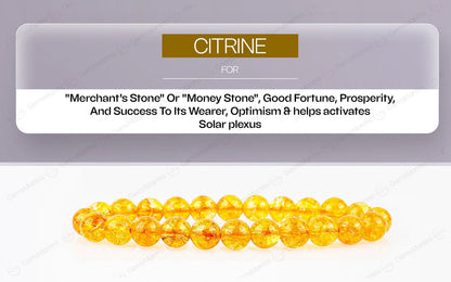 Citrine Bracelet - Stone of Abundance, Wealth & Luxury Life by SAMAHealing - Sustainable Living (View 5)