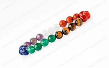 Original 7 Chakra Jasper Bracelet with Certificate by SAMAHealing - Sustainable Living (View 2)