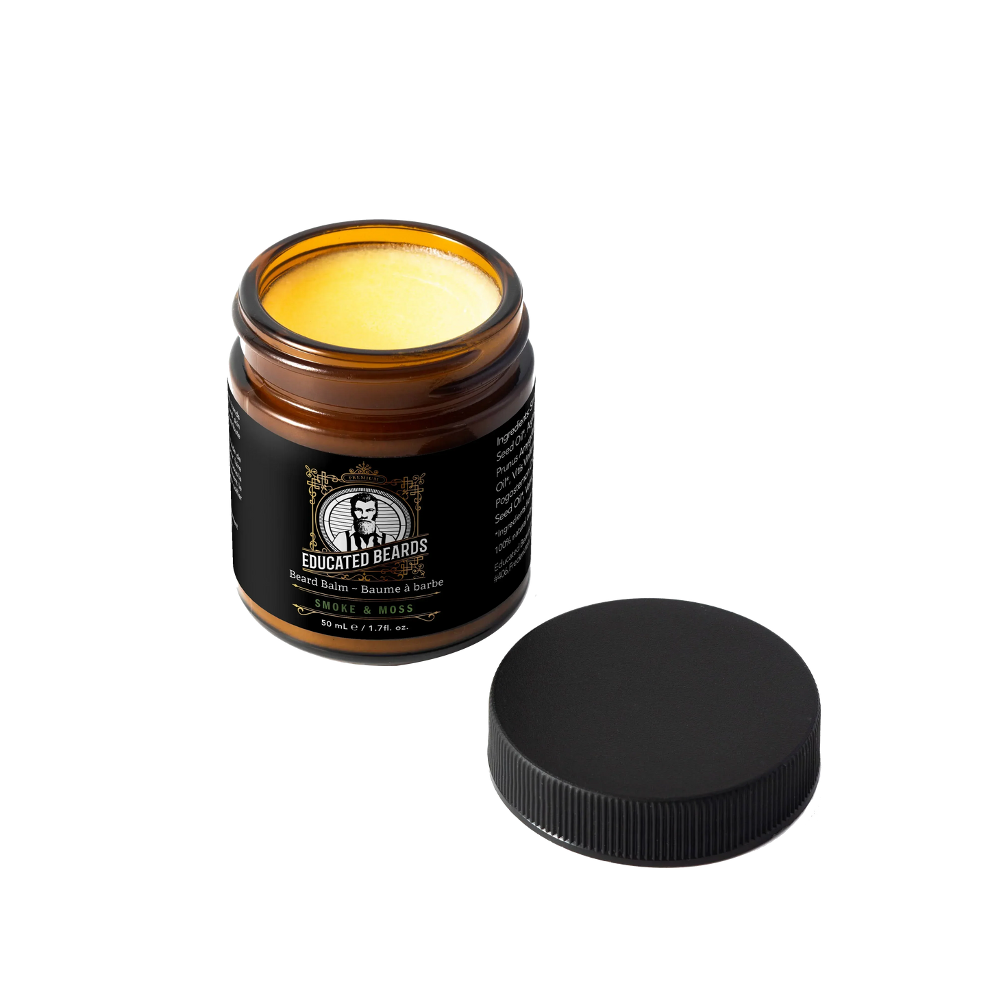 Educated Beards Organic Beard Balm - Smoke & Moss, 50ml