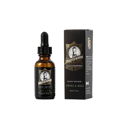 Educated Beards Organic Beard Oil - Smoke & Moss, 30ml by Educated Beards - Sustainable Living
