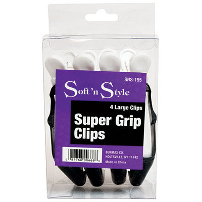 Soft'n Style 4.5" Large Super Grip Clips by Scalpmaster - Sustainable Living (View 2)