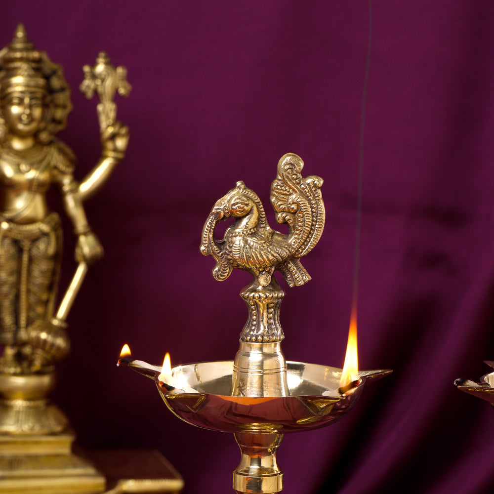 Brass Daana Kaashi Samai Pair - Image 6