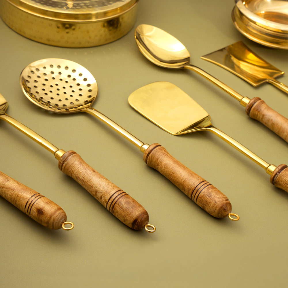 Sustainable eco friendly brass ladles for ayurvedic cooking - Image 5