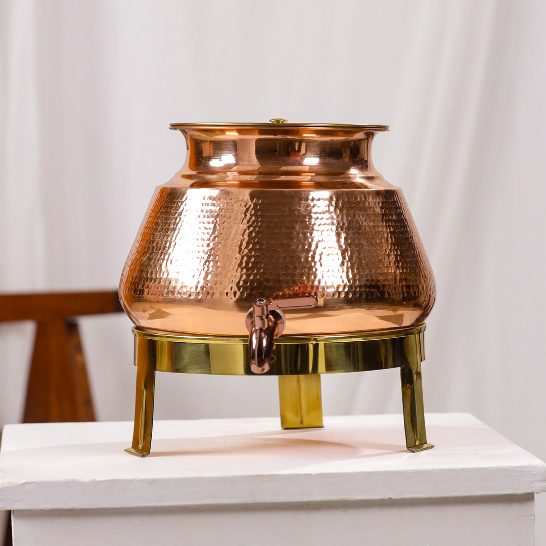 Sama homes artisan crafted copper water dispenser lifestyle