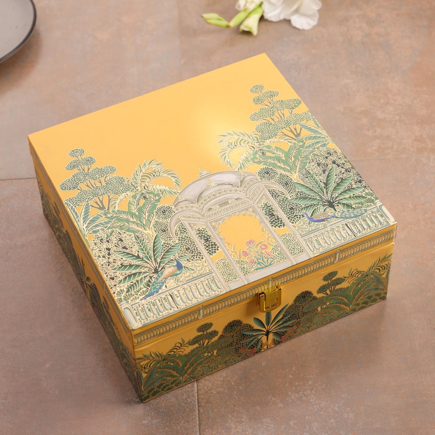 Premium Brass Coffee Maker & Davara Set – Luxury Gift & Corporate Hamper – Image 8 - Image 8