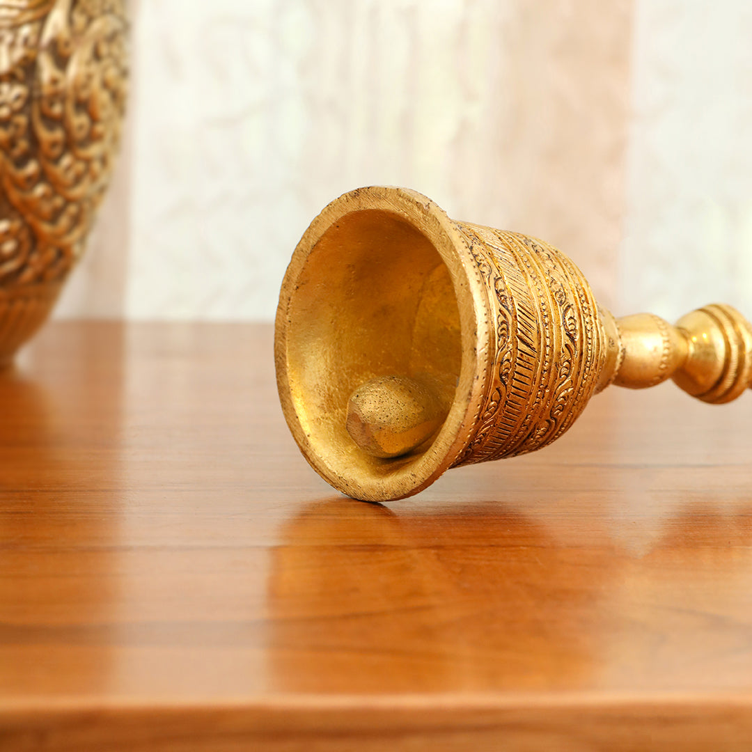 Brass Bird Handbell (10.3 Inch) - Image 3