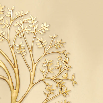 Brass Cow & Calf with Tree Wall Hanging by SAMA Homes - Cow & Calf with Tree Wall Hanging (View 4)