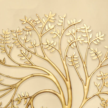 Brass Cow & Calf with Tree Wall Hanging by SAMA Homes - Cow & Calf with Tree Wall Hanging (View 5)