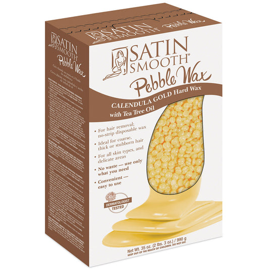 Satin Smooth Pebble Wax Calendula Gold Hard Wax