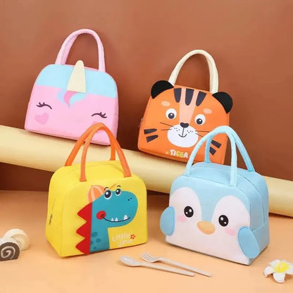 Tote Lunch Box Bag Cartoon 3D Three-Dimensional Insulation Student Lunch Bag Thickened Aluminum Foil Insulation – Sama Homes
