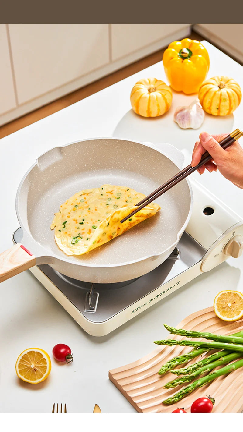 GIANXI Nonstick Pan Multifunctional Aluminum Alloy Coated With Medical Stone Wok Steak Egg Pancake Pot Set Kitchen Utensils - Image 8