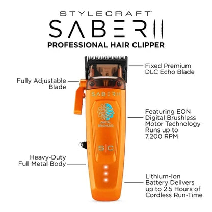 S|C Saber 2.0 Brushless Motor Clipper Orange - CS by StyleCraft - Coming Soon (View 5)