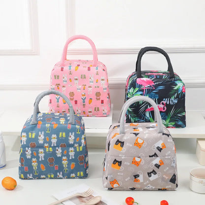 1PC Portable Lunch Bags Thermal Insulation Lunch Box Storage Bag Children's School Lunch Box Bag Picnic Storage Large Capacity – Sama Homes