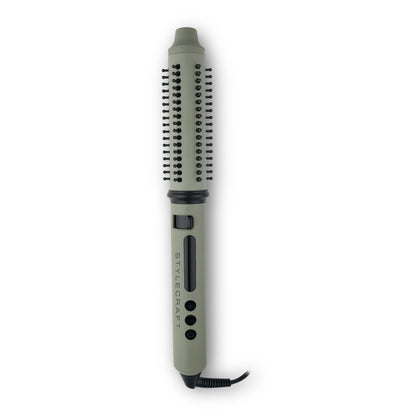 S|C Sage 2-in-1 Retractable Hot Brush Curling Wand by StyleCraft - Sustainable Living