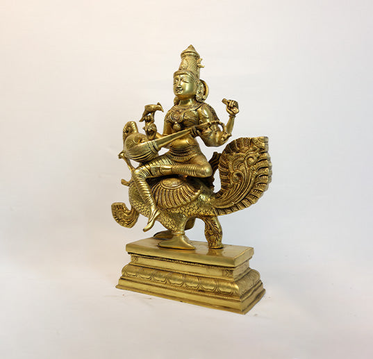 Brass Maa Saraswati