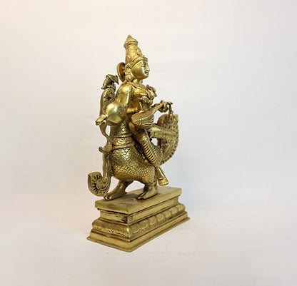Brass Maa Saraswati by Siddhhi Arts - Idol (View 4)