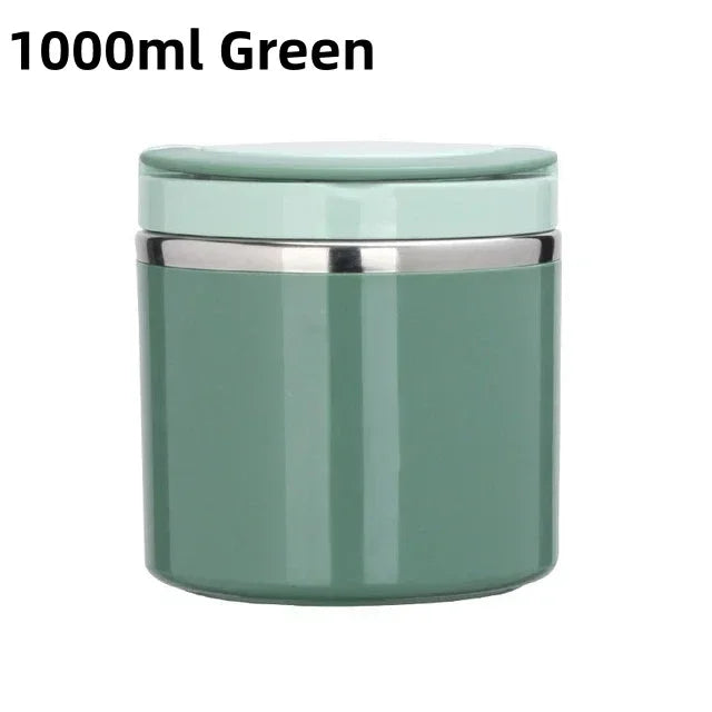 Stainless Steel Food Thermal Jar Vacuum Cup Soup Bowl Lunch Box with Handle Portable Sealed Bento Box Thermos Storage Containers – Image 13 - Eco-friendly - Sama Homes
