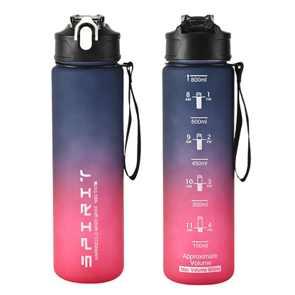 1PCS 800ML Large Capacity Sports Water Bottle Leak Proof Colorful Plastic Cup Drinking Outdoor Travel Portable Gym Fitness Jugs by Sama Homes - Sustainable Living (View 13)
