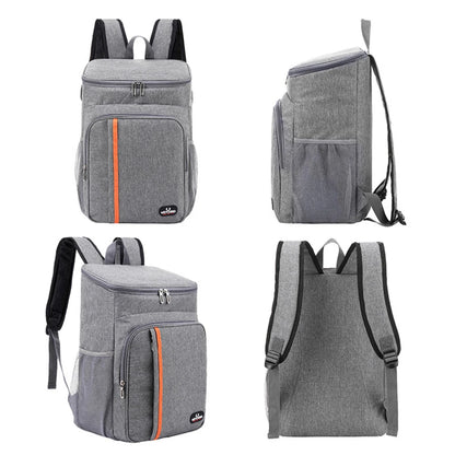 18L Portable Thermal Lunch Bag Food Box Durable Waterproof Cooler Ice Insulated Case Camping Oxford Dinner Backpacks Icebox – Image 6