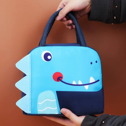 3D Three-Dimensional Bento Bag Cute Cartoon Bento Bag Lunch Bag Handbag Storage Insulation Bag Canvas Lunch Box Bag Ice Pack – Image 4