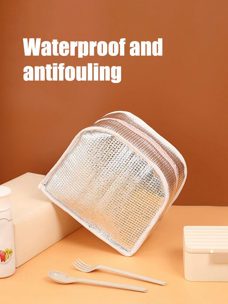 3D Three-Dimensional Bento Bag Cute Cartoon Bento Bag Lunch Bag Handbag Storage Insulation Bag Canvas Lunch Box Bag Ice Pack – Image 11