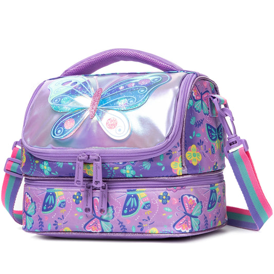 Kids Lunch Bag with Comparments for Girls Toddler School Teen Lunch Box Tote Bag Double Decker Cooler Insulated Lunch Bag – Sama Homes